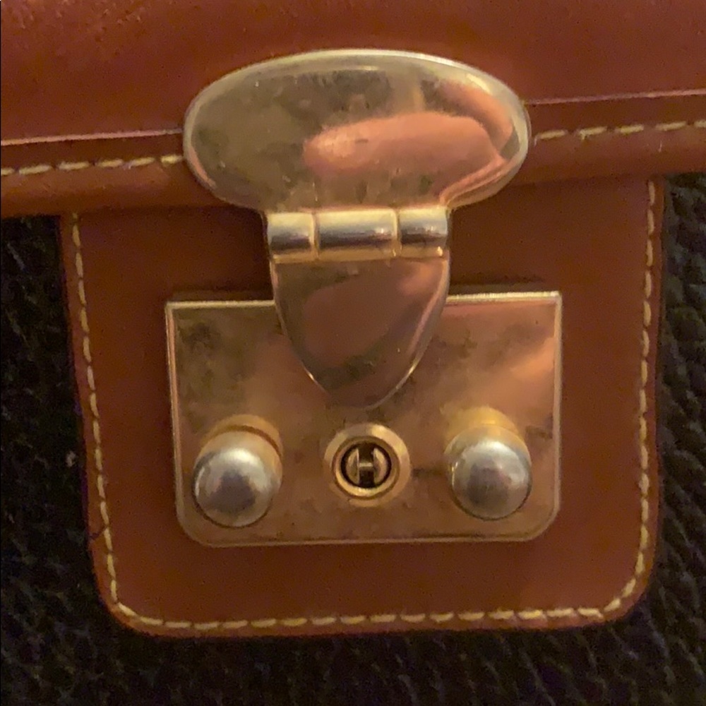 Dooney & Bourke Crossbody Bag Navy and Brown - Picture 3 of 11